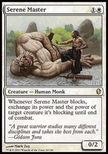 mtg magic Serene Master commander 2013 FRENCH vf fr Maître serein