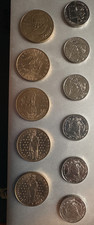 Lot de 11 pièces de 10 Francs français (1984-1988)