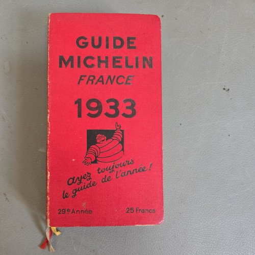 Guide michelin rouge 1933 - guide,
