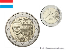2€ Euros Commémorative Luxembourg 2023 Chambre Députés