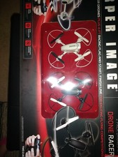 Sharper Image Dual Drone Racer Set With Flag 2 Pack . Nib