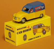 Car-Horse Citroen 2cv 2 cv  fourgonnette Pastis 51 style Dinky cij jrd