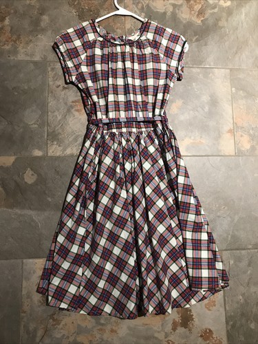 Lands end plaid poplin - end,