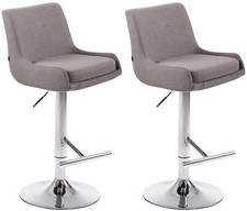 2 x Tabouret de Bar Club Tissu