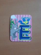 Magnet publicitaire Gervais  Alphabet Lettre E Eléphant