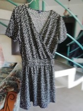 Robe noir imprimé taille - robe,