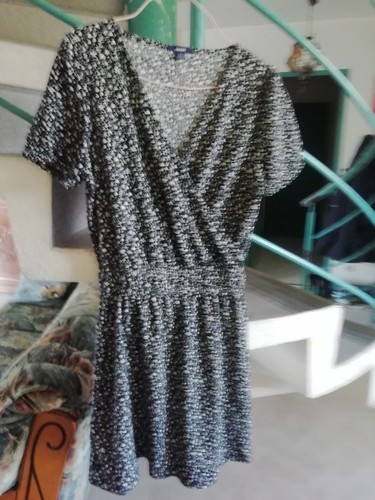 Robe noir imprimé - robe,