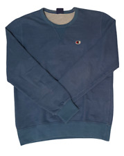 Pull bleu Champion avec logo brodé en coton taille M (de petite taille) 