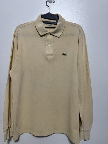 Polo lacoste jaune manches - polo,