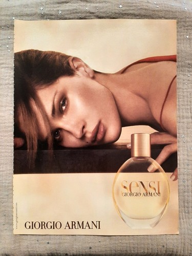 Publicité papier parfum g - publicité,