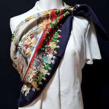 RARE VINTAGE HERMES Foulard en