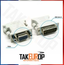 Dvi Dvi-I Male 24+5 Broches Vers Vga Femelle Video Convertisseur Adaptateur TAK