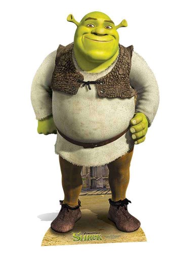 Shrek taille réelle carton - shrek,
