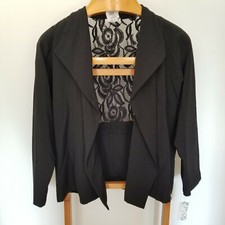 Halo Women's Black Blazer Lace