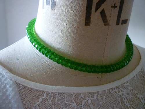 Collier perles cristal - collier,
