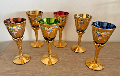 Murano service verres - 6,