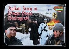 1 grappe de figurines au 1/72. STRELETS M082, Armée Italienne tenue hiver WW2.
