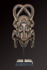 Masque de danse Senoufo avec socle, art africain