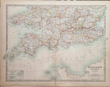 1891 Ancien Carte Sud