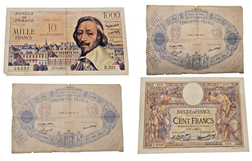 Lot billets anciens - billets,