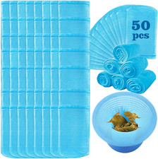 50 Pack Pool Skimmer Socks,Blue Pool Filter Socks for Skimmer Basket for Abov...