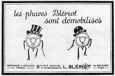 *** Les Phares Blériot _ automobiles *** 1919 - pub. (27,5 x 18) // a153