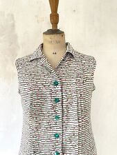 Vintage French satin multicolored DOTS DRESS c1950