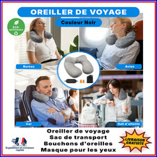 Oreiller de voyage ergonomique – Kit confort complet