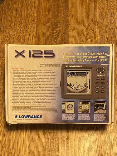 Lowrance x125 fishfinder - lowrance,