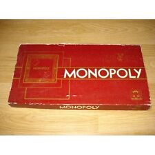 Jeu de société Monopoly de Parker - Intérieur façon velours -Boîte bordeaux 