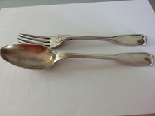 CUILLERE + FOURCHETTE ARGENT