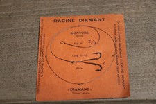 'hameçon de pêche anciens "racine diamant Phénix " 2/0
