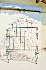 Superbe et majestueuse étagère de boulangerie en fer forgé artisanale