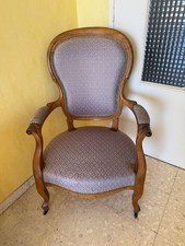 2 fauteuils en tapisserie de couleur gris et violine