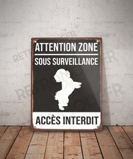 Plaque métal vintage Accès