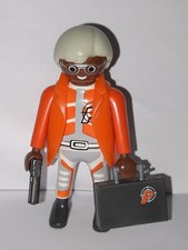 Playmobil personnage espion pour base top agent darkster police policier