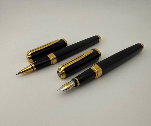 Stylo plume laque noire - plume,