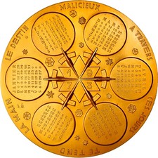 France médaille calendrier - france,,
