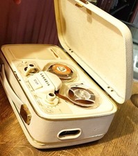 Superbe Magnétophone Années 50/60's Grundig TK1 LUXUS Portable + BASF