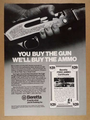 1977 beretta a301 - a301, shotgun