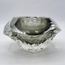 Cendrier verre soufflé moulé