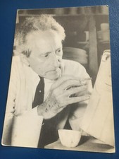 CARTE CP COCTEAU THEATRE  ECRIVAIN  VERNISSAGE EXPO BIJOUX CERAMIQUE LYON 1993 