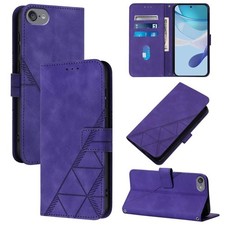 Étui bandoulière en cuir pour iPod Touch 7/6/5 avec impression 3D (violet)