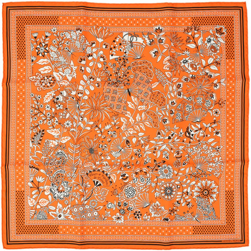 Hermes carre fleurs et - hermes,