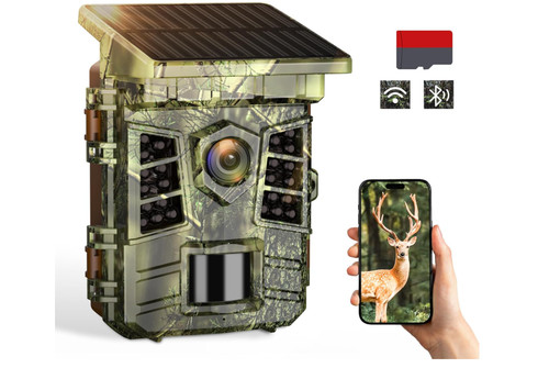 Caméra chasse solaire 48mp - solaire,