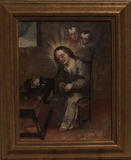 Crown of Thorns 18 Century Oil