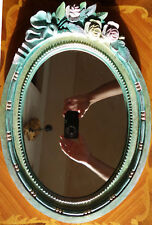 Miroir mural en bois précieux