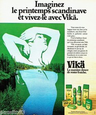 PUBLICITE ADVERTISING 036  1978  Vika   savon bain moussant  seins nus