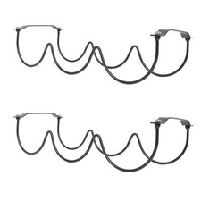  Lot de 2 casiers à vin empilables pour 3 bouteilles – Supports à bouteilles de