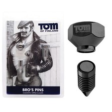 TOM OF FINLAND Bros Pins Magnetic Nipple Clamps